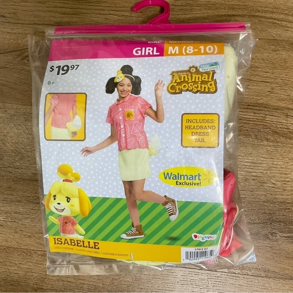 Halloween Costume Size M 8/10 Animal Crossing Isabelle Girl Cosplay New Horizons - Picture 1 of 7